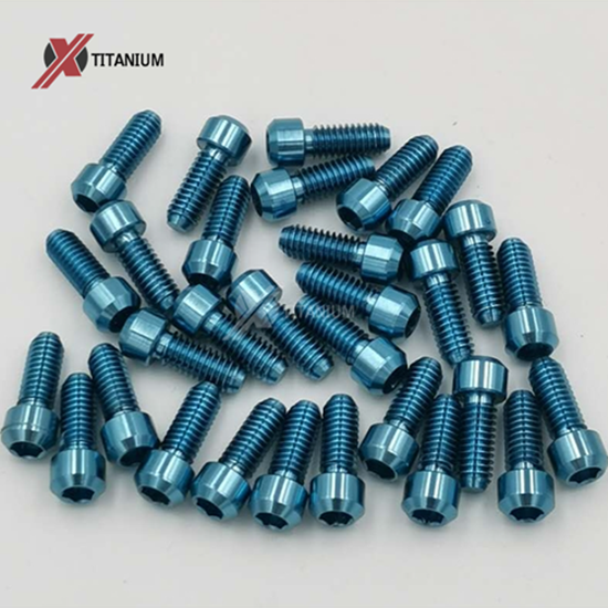 Ice Blue Titanium Screws M4X10mm